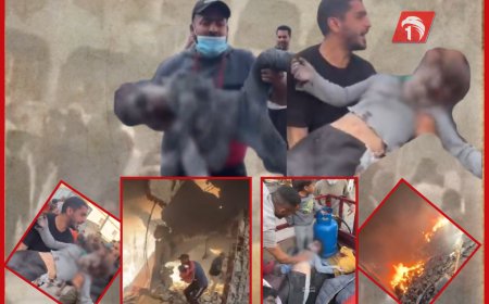 صور مفجعة من مجزرة إسرائيلية في مدرسة للنازحين بغزة