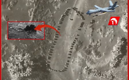 أمريكا تنشر (فيديو) يوثق غارة أمريكية استهدفت (75) حوثيًا
