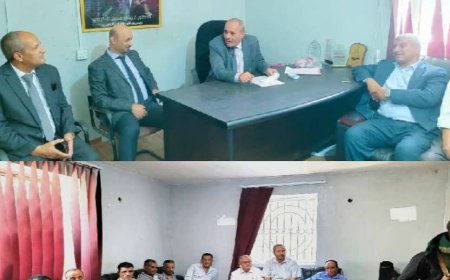 وكيل أول تعز يتفقد الانضباط الوظيفي بمديرية القاهرة عقب إجازة عيد الفطر