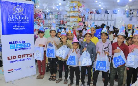 مؤسسة الخير تواصل جهودها الإنسانية في اليمن بتنفيذ مشاريع في ثمانِ محافظات
