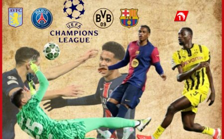  برشلونة يدك دورتموند برباعية وسان جيرمان ينجو من فخ استون فيلا