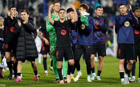 برشلونة يقترب من لقب الليغا بفوز صعب على ليغانيس