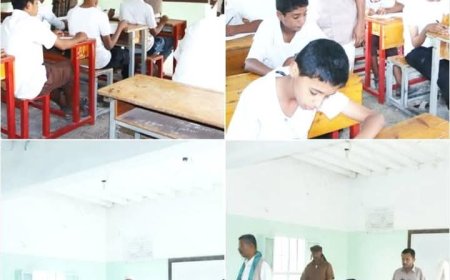 تدشين امتحانات النقل للعام الدراسي 2024-2025م بمديرية المحفد محافظة أبين