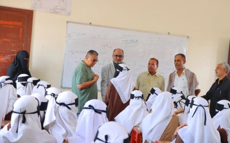 وكيل قطاع التعليم لملس يتفقد انضباط العملية التعليمية في مدارس عدن