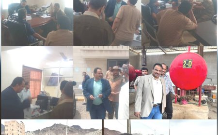 مدير عام شركة النفط بعدن يقوم بزيارة تفقدية لمنشاءات البريقة وحجيف النفطية