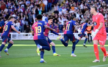برشلونة يقلب الطاولة على سيلتا فيغو بفوز مثير في الوقت القاتل