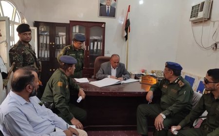زيارة تفقدية لرئيس نيابة مأرب ومدير شرطة المحافظة لأقسام الشرطة والمناطق الأمنية