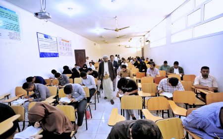 مأرب : تدشين المرحلة الثانية من  امتحانات  العاملين في القطاع الصحي