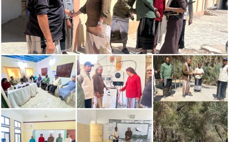 حضرموت.. مدير عام مديرية عمد يزور منطقة الشعبة ويدشن منظومة طاقة شمسية للمستوصف الخيري