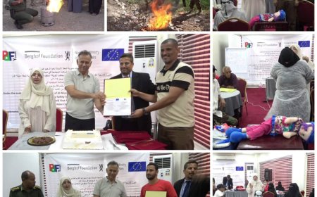 برعاية مأمور المعلا.. اختتام الدورة التدريبية في استخدام أدوات السلامة والإسعافات الأولية للحروق بعدن