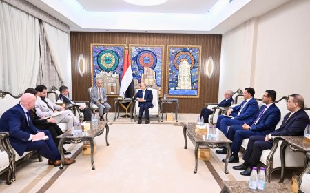 رئيس مجلس القيادة يستقبل سفير الولايات المتحدة الامريكية