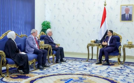 رئيس الوزراء يستقبل في عدن المدير الإقليمي لمنظمة اليونيسف