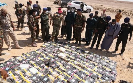 النيابة العامة بمحافظة المهرة تقوم بإتلاف أكثر من أربعة أطنان من المواد المخدرة 