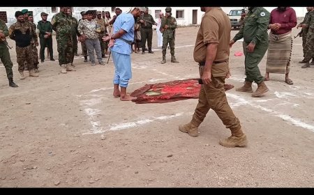 النيابة العامة في لحج تنفذ حكم القصاص الشرعي بحق المدان فضل علي عوض لقتله المجني عليه ناصر محمد حسن شرويط