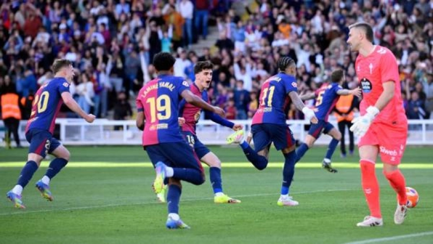 برشلونة يقلب الطاولة على سيلتا فيغو بفوز مثير في الوقت القاتل