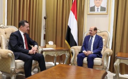 وزير الخارجية يلتقي القائم بأعمال السفارة التركية لدى اليمن