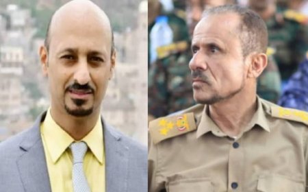 مدير عام مديرية القاهرة يعزي مستشار قائد محور تعز في استشهاد نجله