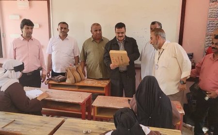 خلال تدشينه إمتحانات إنهاء الثانوية العامة.مدير عام المنصورة يؤكد أهمية الإمتحانات لترسيخ المعلومات لطلبة المدارس