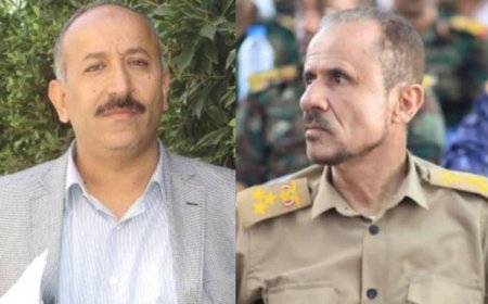 البرلماني علي المعمري يعزي العميد عبده فرحان في استشهاد نجله البطل عمر
