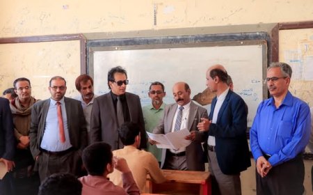 شبوة.. الوكيل الخليفي يدشّن اختبارات الثانوية العامة للعام الدراسي 2024-2025