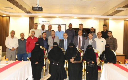 الوزير الوصابي يلتقي قيادات التعليم الفني والمهني بساحل حضرموت.