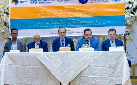 في ورشة "الأداة التشغيلية لآليات التنسيق المتعدد القطاعات ..السقطري وبحيبح يؤكدان على تطبيق نهج "الصحة الواحدة"