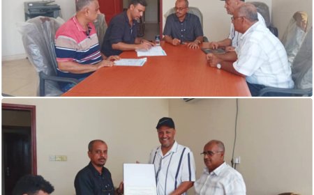 بتمويل اليونيسيف.. مؤسسة مياه لحج تتسلم من الشركة المنفذة أهم مشروع في قطاع المياه يستفيد منه 150 ألف نسمة