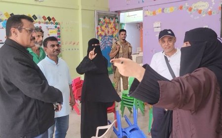 مدير عام المنصورة يتفقد أعمال الترميمات في روضة الشهيد محمد باصهيب