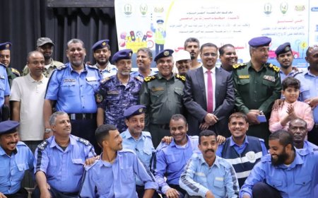 الأمين العام لمحلي حضرموت والمدير العام للأمن والشرطة يشهدان اختتام فعاليات أسبوع المرور العربي للعام 2025م