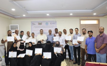 اختتام دورة تدريبية متقدمة لبناء قدرات كوادر وزارة الزراعة والري والثروة السمكية بعدن