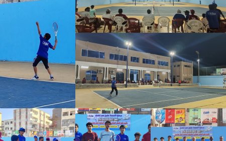 أجواء رائعة في انطلاق منافسات البطولة الـ11 لنادي التنس العدني