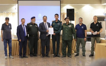 بحضور وكيل قطاع البعثات :اختتام ورشة عمل دولية في عدن حول تأمين البنية التحتية للموانئ