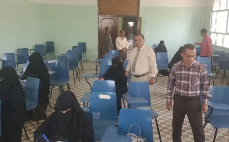 كلية الضالع الجامعية تدشن امتحانات الفصل الثاني