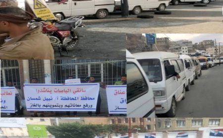 تعز تشهد أزمة غاز خانقة ومئات المركبات تصطف أمام محطات التعبئة منذ أسبوعين