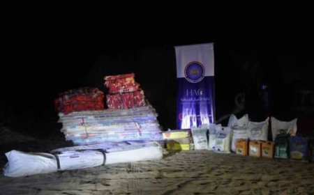 الخلية الأعمال تقوم بدورها الإنساني لنجدة أسر الحريق المدمر في الحديدة