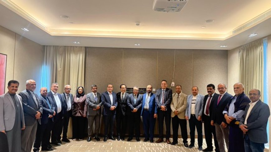 المجلس الأعلى للتكتل يلتقي السفير الياباني لدى اليمن ويبحث معه سبل تعزيز العلاقات