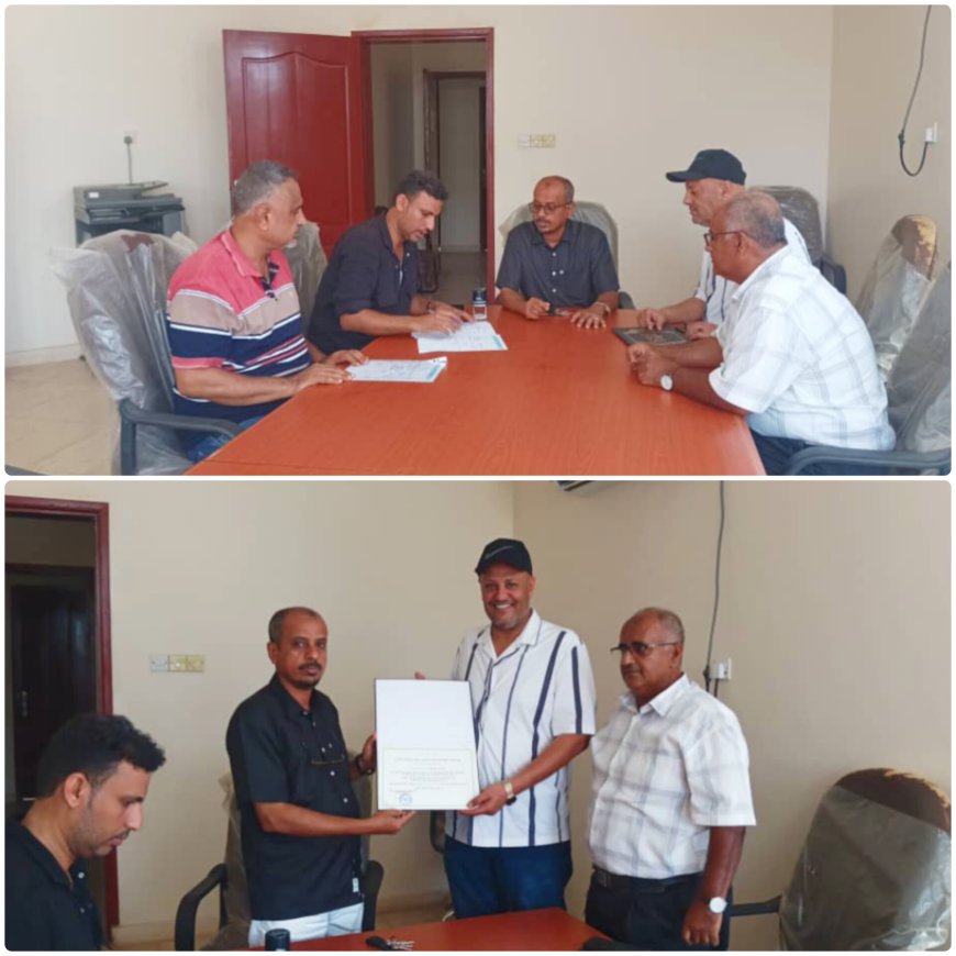 بتمويل اليونيسيف.. مؤسسة مياه لحج تتسلم من الشركة المنفذة أهم مشروع في قطاع المياه يستفيد منه 150 ألف نسمة