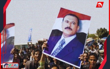 صورة الرئيس الراحل علي عبدالله صالح تفجر خلافًا في مأرب 