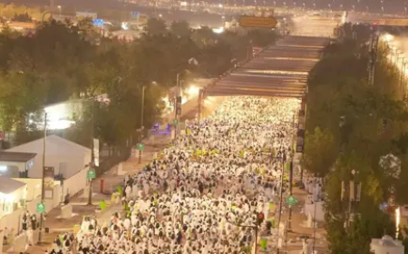 حجاج بيت الله ينفرون إلى مزدلفة بعد الوقوف على عرفات ..