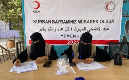 عدن: مؤسسة "إحسان" توزع أضاحي العيد على 200 أسرة بدعم من الهلال الأحمر التركي 