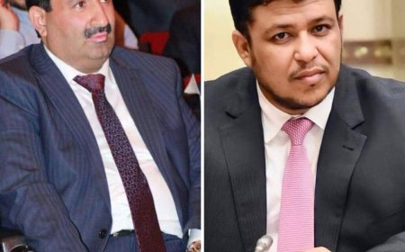 نائب رئيس مجلس القيادة الدكتور عبدالله العليمي يعزي في وفاة نجل الشيخ حسين بن ناصر الشريف