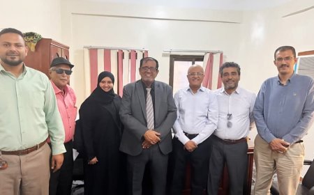 الكابتن بن نهيد يتفقد سير العمل بهيئة الطيران المدني ومطار عدن الدولي عقب إجازة عيد الأضحى المبارك