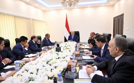 رئيس مجلس القيادة يجتمع بلجنة ادارة الازمات