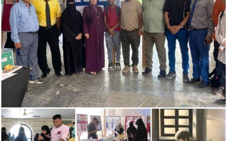 قسم الفنون بكلية الآداب بعدن يدشن الامتحانات التطبيقية