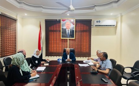 الوزير الشرجبي يناقش مع وفد الصليب الأحمر الدولي التحضيرات لورشة تطوير قطاع المياه في عدن