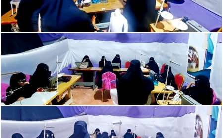 اتحاد الجمعيات والمؤسسات يدشن دورة تدريبية في مجال الخياطة بعدن