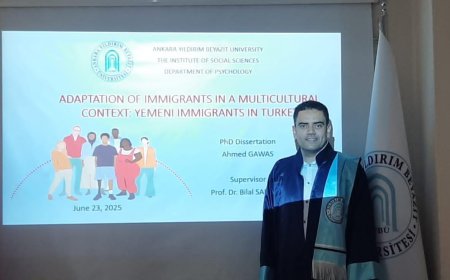 الدكتوراة للباحث أحمد جمال جواس من جامعة أنقرة يلدرم بيازيت التركية