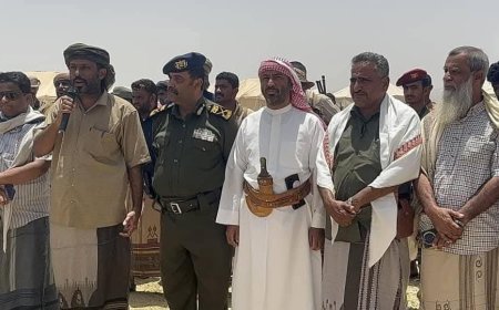 رئيس حلف حضرموت يزور اللواء الأول ويحثّ منتسبيه على الاستفادة من التدريب والانضباط 