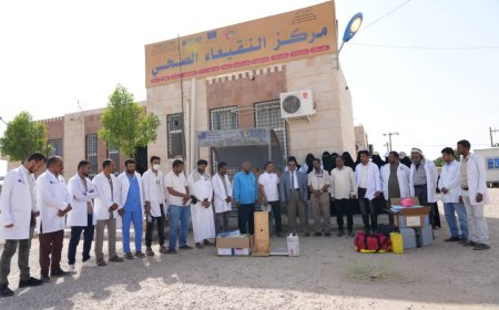 مكتب الصحة بمأرب يدشن المرحلة الثانية من النشاط الإيصالي.
