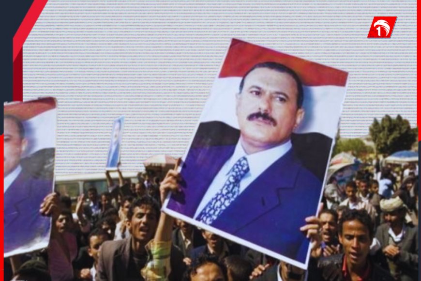 صورة الرئيس الراحل علي عبدالله صالح تفجر خلافًا في مأرب 